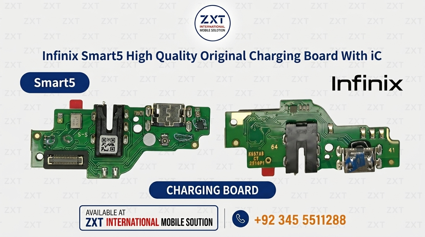 Charging Board Smart5 infinix High Quality Original Charging Board With iC - Image 1